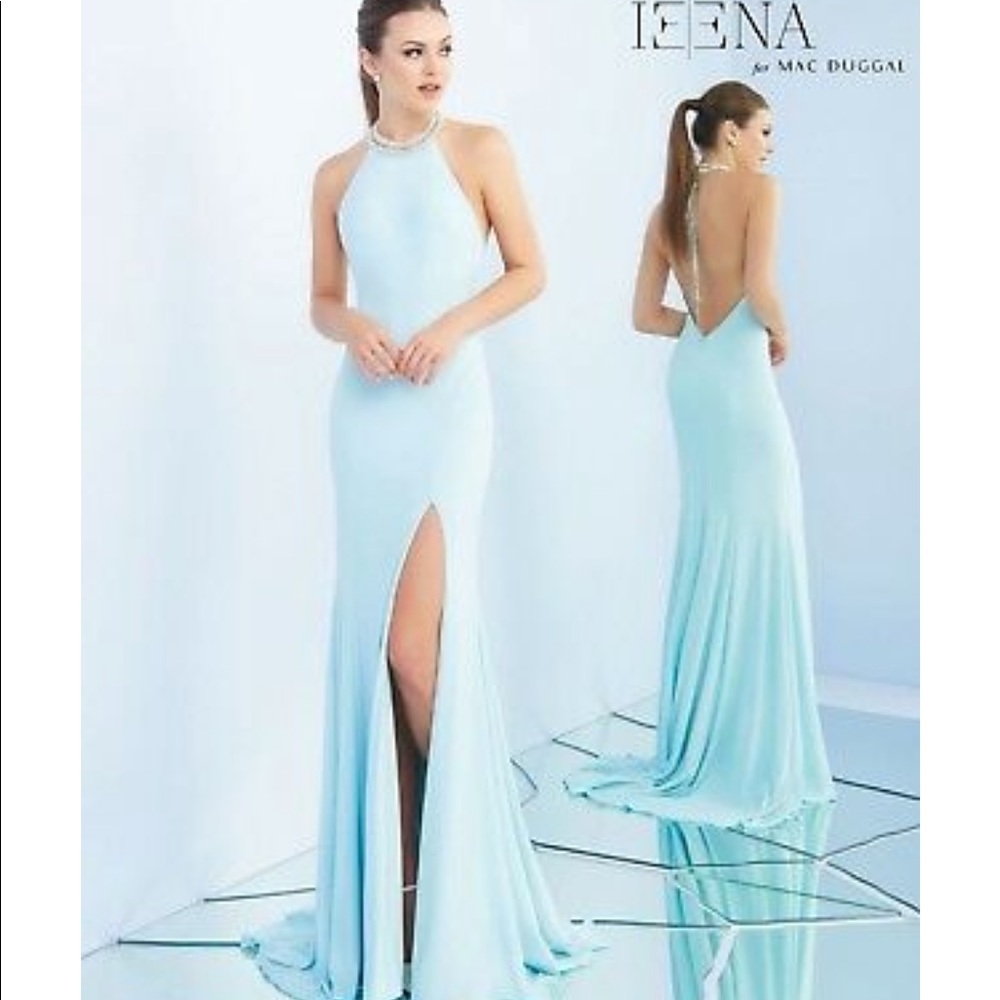 Ice blue formal dress